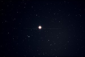 Polaris- The North Star- Alpha Ursa Minor Canon Rebel XSi + 5" scope 1/22/09 400 ISO for 5 minutes